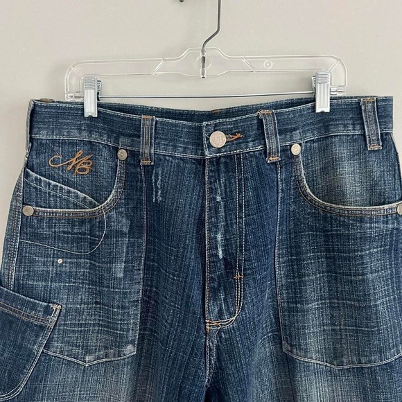 Y2K MAKAVELI X TUPAC PAINT SPLATTER PATCHWORK JEANS - Picture 2 of 8